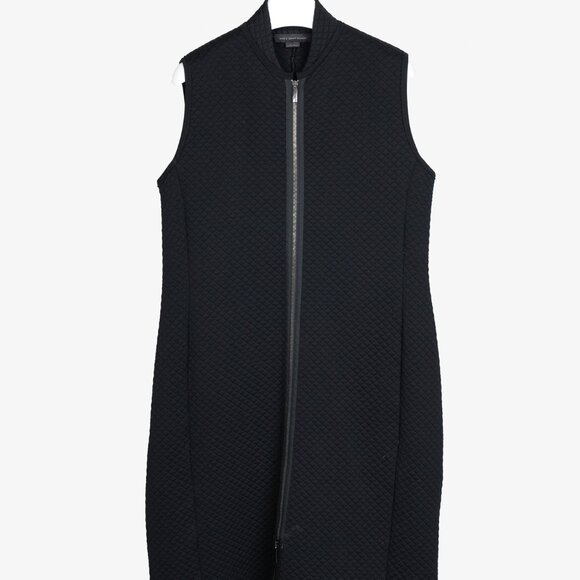 Marie Saint Pierre Black Quilted Maxi Vest - Picture 1 of 9